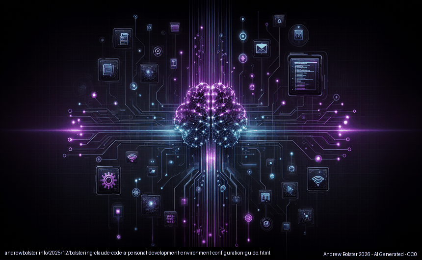 AI-generated featured image for Bolstering Claude Code: A Personal Development Environment Configuration Guide